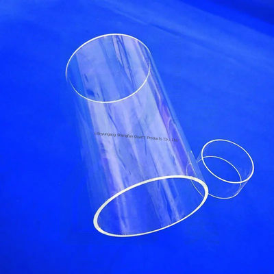 kualitas  Clear Quartz Tube for Semiconductor and Optical Applications pabrik