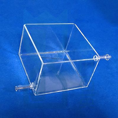 kualitas  Photochemical Reactor Necessity Highly Transparent Quartz Tanks Density 2.2g/cm3 Fused Silica pabrik