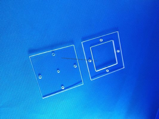 kualitas  Customized Quartz Glass Plate Quartz Glass Sheet for Fixing Test Tube Standard-Sized Holes Processing Plate pabrik