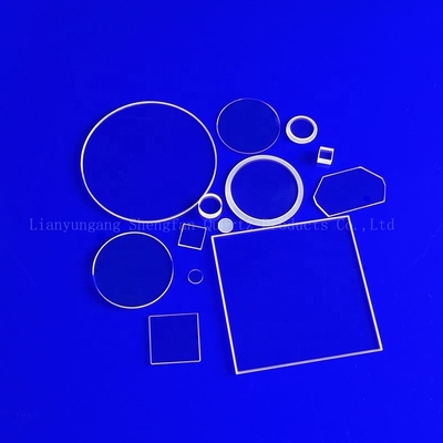 Heat Resistance Quartz Sight Glass Plate Transmisi Tinggi Transparan Untuk Sinar UV