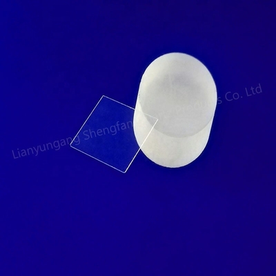 Transparan Clear Quartz Disc Sight Glass Sheet Tahan Suhu Tinggi