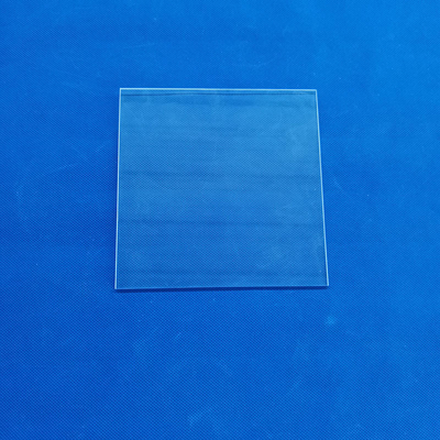 Transparan Clear Quartz Disc Sight Glass Sheet Tahan Suhu Tinggi