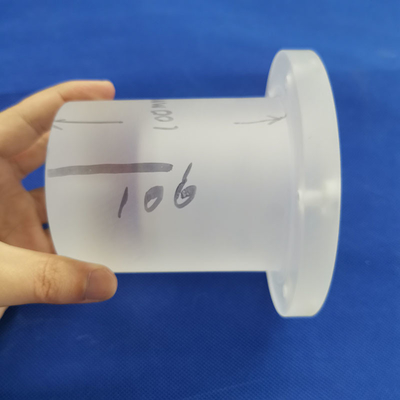 Pemanasan Tabung Kaca Kuarsa Flange Sio2 2.2g / Cm3 Morse Kemurnian Tinggi 6.5