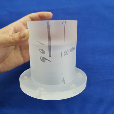 Pemanasan Tabung Kaca Kuarsa Flange Sio2 2.2g / Cm3 Morse Kemurnian Tinggi 6.5