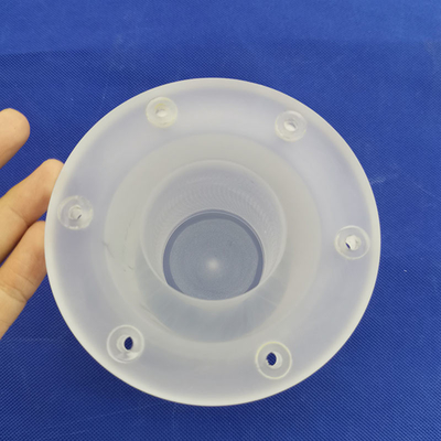 Pemanasan Tabung Kaca Kuarsa Flange Sio2 2.2g / Cm3 Morse Kemurnian Tinggi 6.5