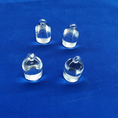 End Clear Fused Quartz Rod Cone Shape Untuk Pemanasan