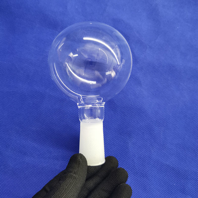 Reaktor Tabung Kaca Kuarsa Silikon Bercahaya yang Disesuaikan Dengan Mulut Penggilingan Sabuk
