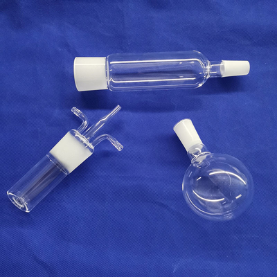 Customized Style high quality clear quartz glass tube reactor with belt grinding mouth