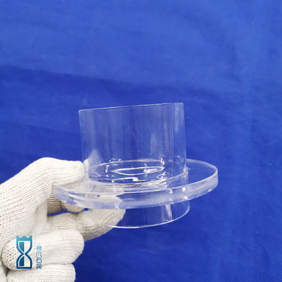 Fused Silica Quartz Glass Flange Ring Sio2 Tembus Buram
