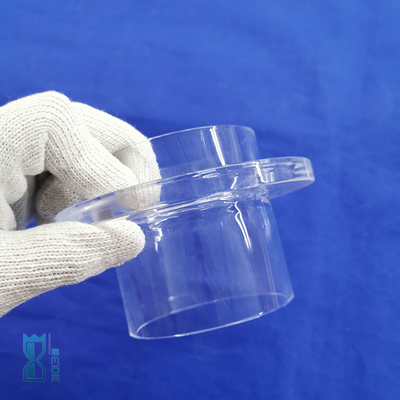 Fused Silica Quartz Glass Flange Ring Sio2 Tembus Buram