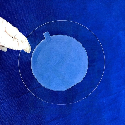 Uv Optical Quartz Glass Crystal Plate Transparan Tipis 100mm