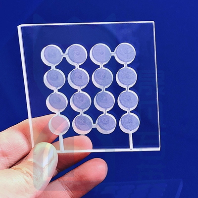 Uv Optical Quartz Glass Crystal Plate Transparan Tipis 100mm