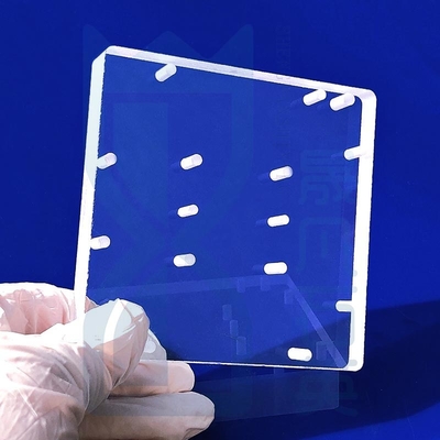 Uv Optical Quartz Glass Crystal Plate Transparan Tipis 100mm