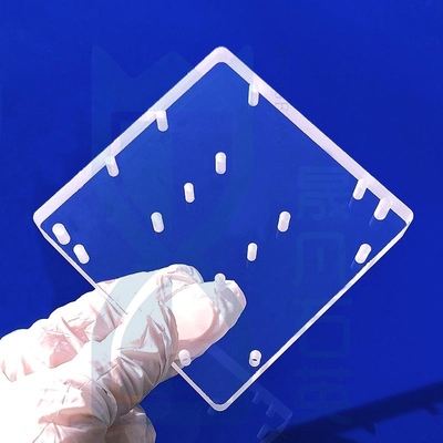 Uv Optical Quartz Glass Crystal Plate Transparan Tipis 100mm