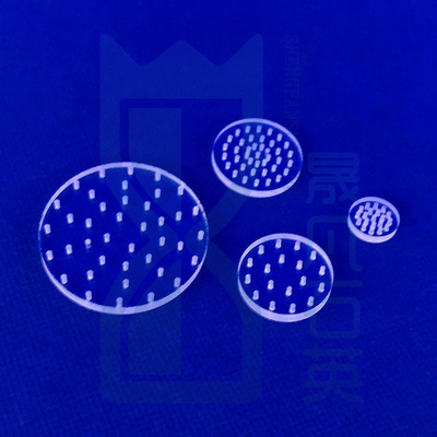 Uv Optical Quartz Glass Crystal Plate Transparan Tipis 100mm