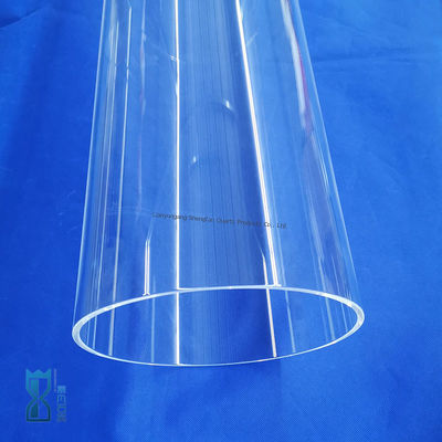 Pabrik Custom Diameter Besar Quartz Glass Tube Suhu Tinggi dan tahan korosi untuk aplikasi industri