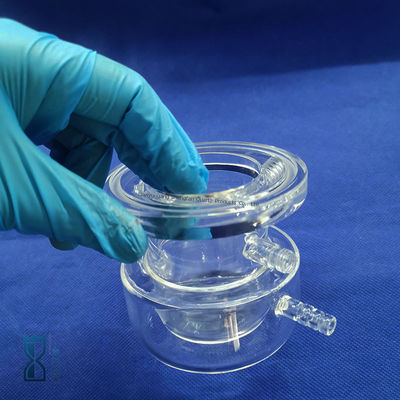 Custom Manufacturing Clear Quartz Glass Reactor Untuk Laboratorium