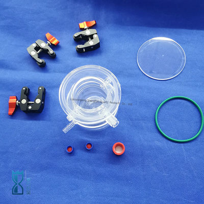 Custom Manufacturing Clear Quartz Glass Reactor Untuk Laboratorium