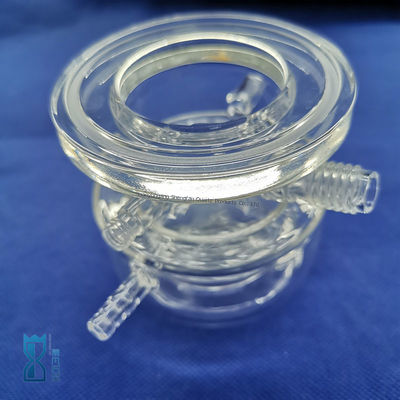 Custom Manufacturing Clear Quartz Glass Reactor Untuk Laboratorium
