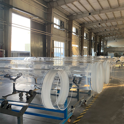 Pabrik Fotovoltaic Kuarsa Tabung Kaca Bening Diameter Besar