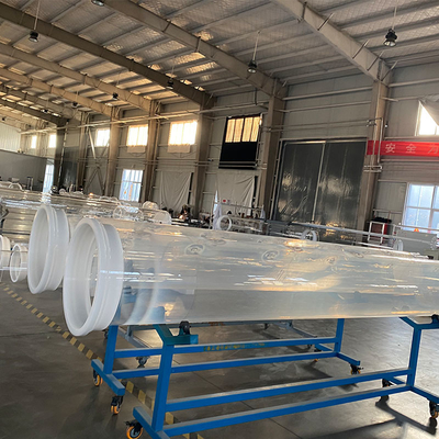 Pabrik Fotovoltaic Kuarsa Tabung Kaca Bening Diameter Besar