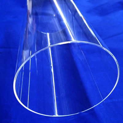 Large Diameter Quartz Glass Pipe Factory Sale Fire Polishing Fused Quartz Glass Cylinder Tube
