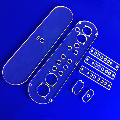 Clear Quartz Disc Chip Wafer Single-channel dan dual-channel Fiber Optical Connector Kabel Connector Wire Connector