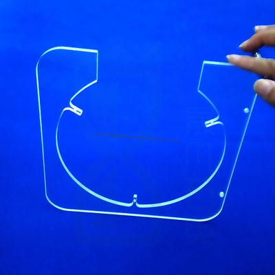 Pelat Kuarsa Terfusi SIO2 Kemurnian Tinggi >99.99% dengan Transmisi Cahaya 92% dan Toleransi ±0.02mm