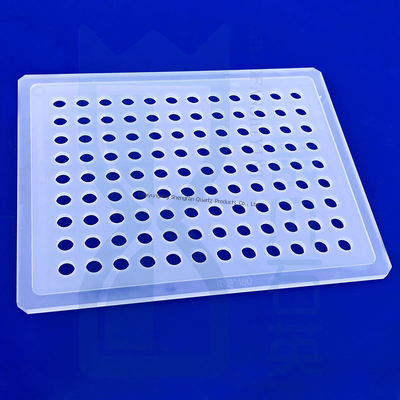 Custom laser cut berbagai ukuran high purity quartz sheet