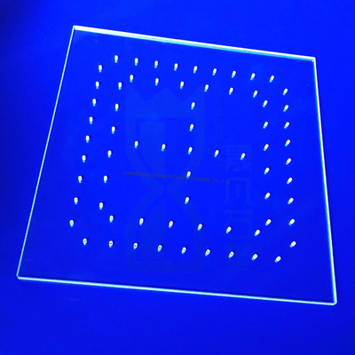 Custom laser cut berbagai ukuran high purity quartz sheet