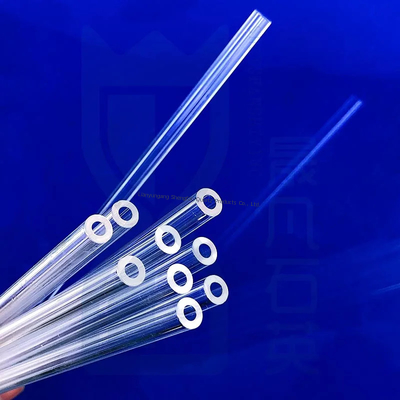 Tahan panas Jgs1 Hard Wall Precision Quartz Capillary Tube Quartz Glass Pipe Quartz Produk
