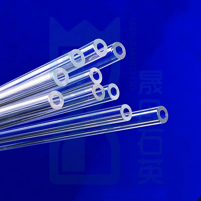 Pabrik Custom tahan suhu tinggi Diameter kecil Kuarsa Kapileritas Tabung