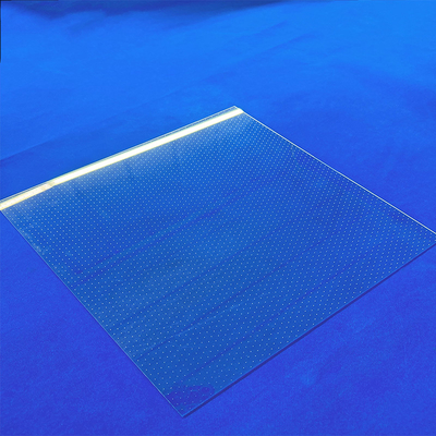 Tinggi kemurnian suhu tinggi jendela UV laser perforated peleburan quartz pelat kaca