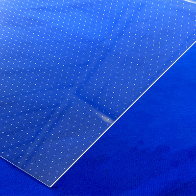 Tinggi kemurnian suhu tinggi jendela UV laser perforated peleburan quartz pelat kaca