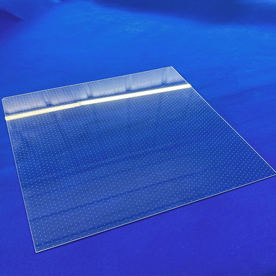 Tinggi kemurnian suhu tinggi jendela UV laser perforated peleburan quartz pelat kaca