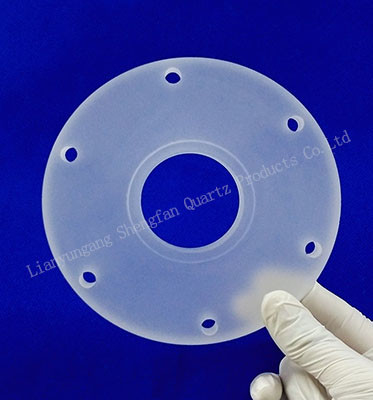 Custom High Quality Opaque Frosted Quartz Sheet Tahan Suhu Tinggi