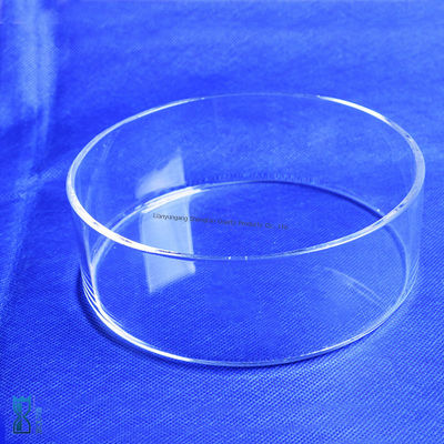 Pelat Kaca Kuarsa Tahan Korosi Transmisi Tinggi untuk Penggunaan Laboratorium Suhu Tinggi