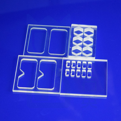 Clear Fused Silica Quartz Glass Sheet Quartz Glass Plate Sheet Disc untuk industri optik