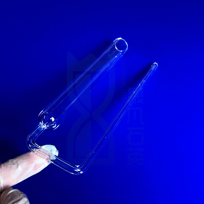 Custom Laboratory BET Quartz Glass Sample Tube tahan suhu tinggi