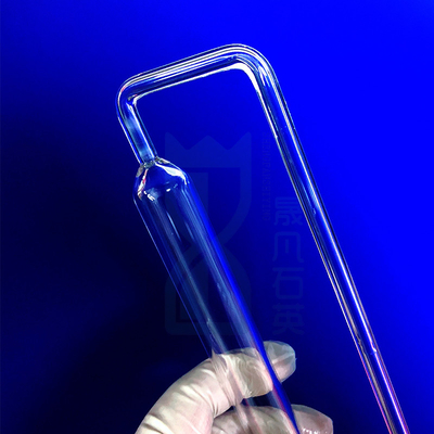 Custom Laboratory BET Quartz Glass Sample Tube tahan suhu tinggi