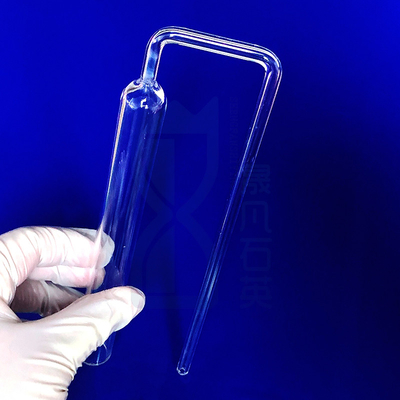 Custom Laboratory BET Quartz Glass Sample Tube tahan suhu tinggi