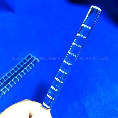 CNC Finish Quartz Glass Rod Milling Optical Cylinder Clear Fused Untuk Solar Semiconductor
