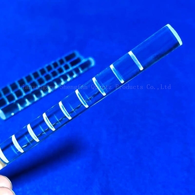CNC Finish Quartz Glass Rod Milling Optical Cylinder Clear Fused Untuk Solar Semiconductor