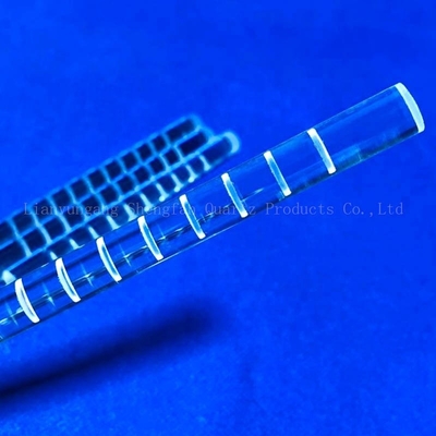 CNC Finish Quartz Glass Rod Milling Optical Cylinder Clear Fused Untuk Solar Semiconductor