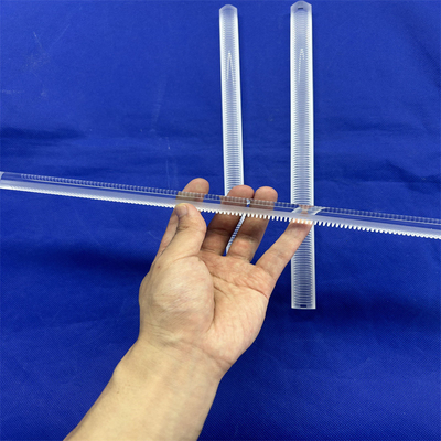 CNC Finish Quartz Glass Rod Milling Optical Cylinder Clear Fused Untuk Solar Semiconductor