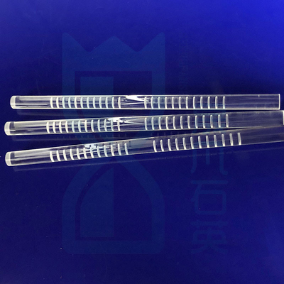 CNC Finish Quartz Glass Rod Milling Optical Cylinder Clear Fused Untuk Solar Semiconductor