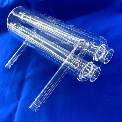 Pabrik kustom tahan suhu tinggi tabung kuarsa diameter besar