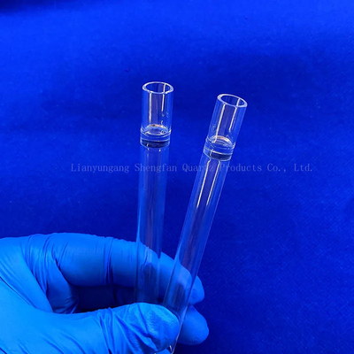 Pabrik kustom tahan suhu tinggi tabung kuarsa diameter besar