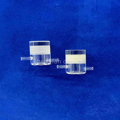 Pabrik Custom suhu tinggi dan tahan korosi Kemurnian tinggi laboratorium disegel Kuarsa Thread Pipe