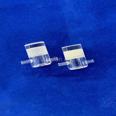 Pabrik Custom suhu tinggi dan tahan korosi Kemurnian tinggi laboratorium disegel Kuarsa Thread Pipe